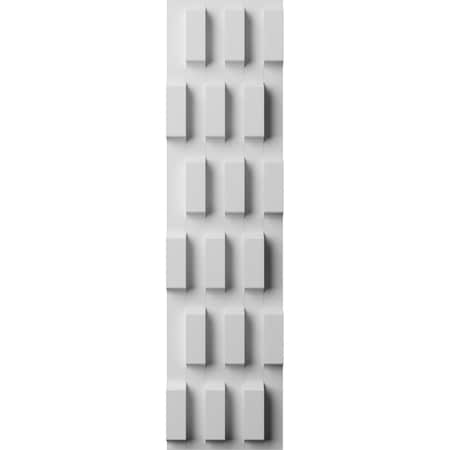 Ekena Millwork 6inW x 24inH x 1inT EdgeCraft Chesapeake Style Seamless Wall Tile, 8PK WPPVC06X24ECH8